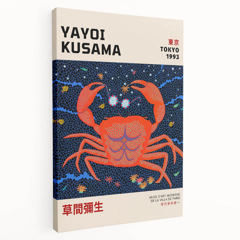 Maximalist Wall Art - Bold Eclectic Crab Design for Vibrant Decor