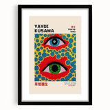 Maximalist Wall Art - Vibrant Eye Design by Yayoi Kusama | Bold Decor