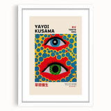Maximalist Wall Art - Vibrant Eye Design by Yayoi Kusama | Bold Decor