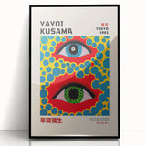 Maximalist Wall Art - Vibrant Eye Design by Yayoi Kusama | Bold Decor