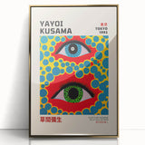 Maximalist Wall Art - Vibrant Eye Design by Yayoi Kusama | Bold Decor