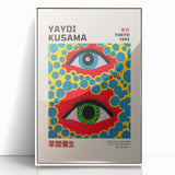 Maximalist Wall Art - Vibrant Eye Design by Yayoi Kusama | Bold Decor