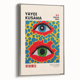 Maximalist Wall Art - Vibrant Eye Design by Yayoi Kusama | Bold Decor