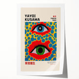 Maximalist Wall Art - Vibrant Eye Design by Yayoi Kusama | Bold Decor