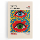 Maximalist Wall Art - Vibrant Eye Design by Yayoi Kusama | Bold Decor