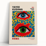 Maximalist Wall Art - Vibrant Eye Design by Yayoi Kusama | Bold Decor