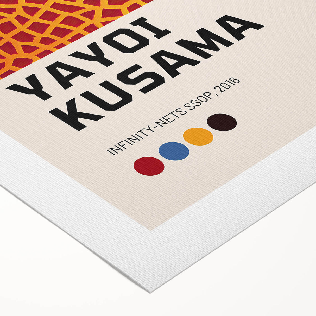 Maximalist Wall Art - Infinity Nets Design by Yayoi Kusama | Bold Decor