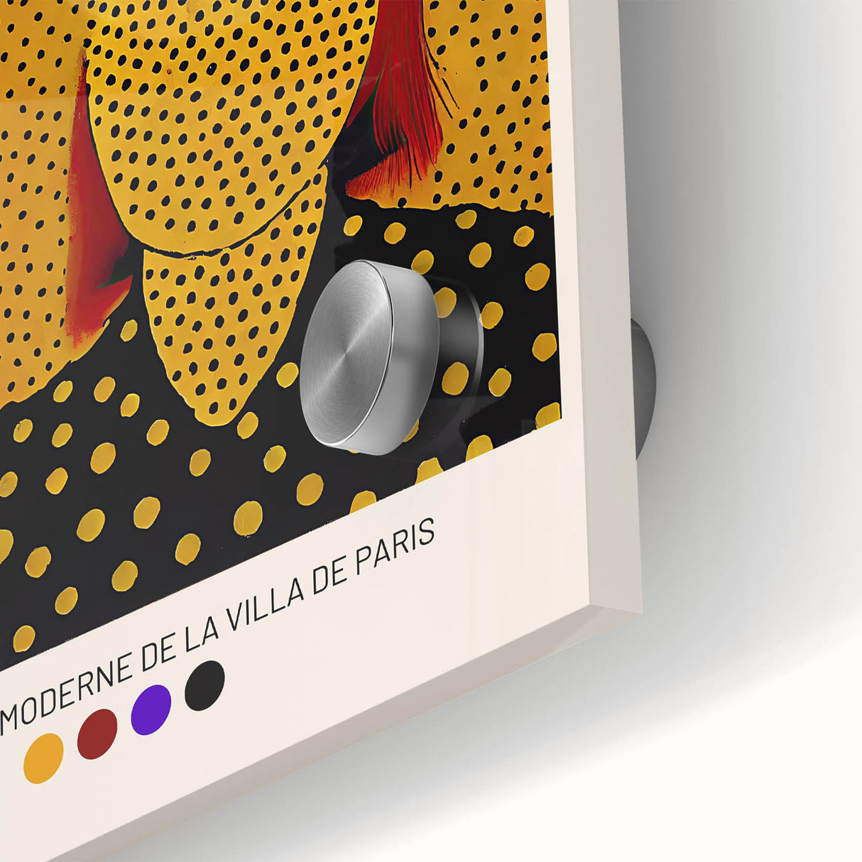 Maximalist Wall Art - Polka Dot Face Design by Yayoi Kusama | Bold Decor