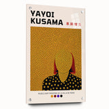 Maximalist Wall Art - Polka Dot Face Design by Yayoi Kusama | Bold Decor