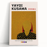 Maximalist Wall Art - Polka Dot Face Design by Yayoi Kusama | Bold Decor