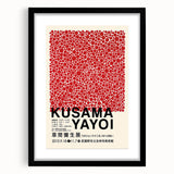 Maximalist Wall Art - Red Polka Dot Pattern by Yayoi Kusama | Bold Decor
