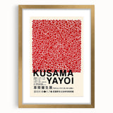 Maximalist Wall Art - Red Polka Dot Pattern by Yayoi Kusama | Bold Decor