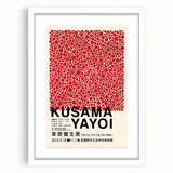 Maximalist Wall Art - Red Polka Dot Pattern by Yayoi Kusama | Bold Decor