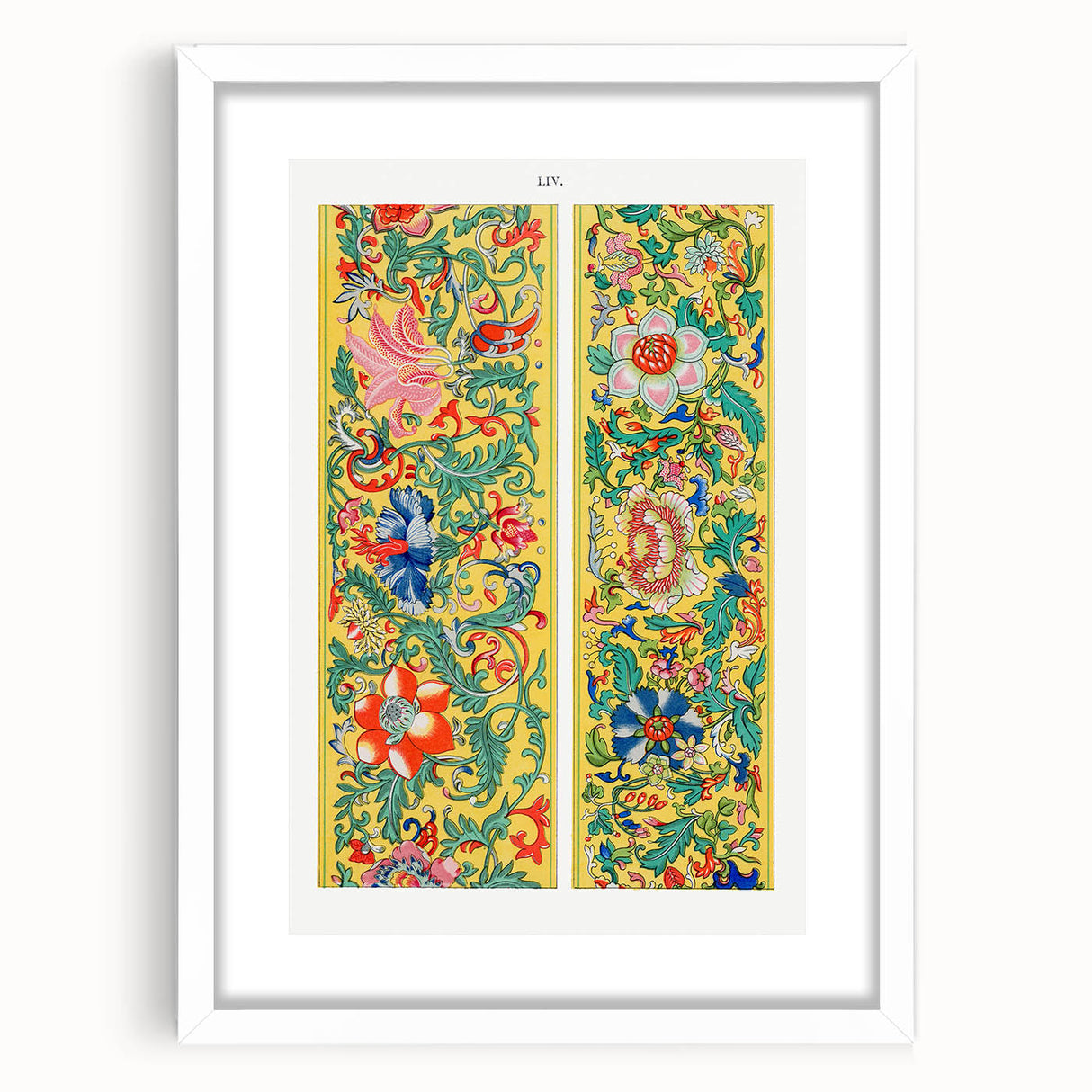 Maximalist Wall Art - Ornate Floral Pattern Design | Bold Home Decor