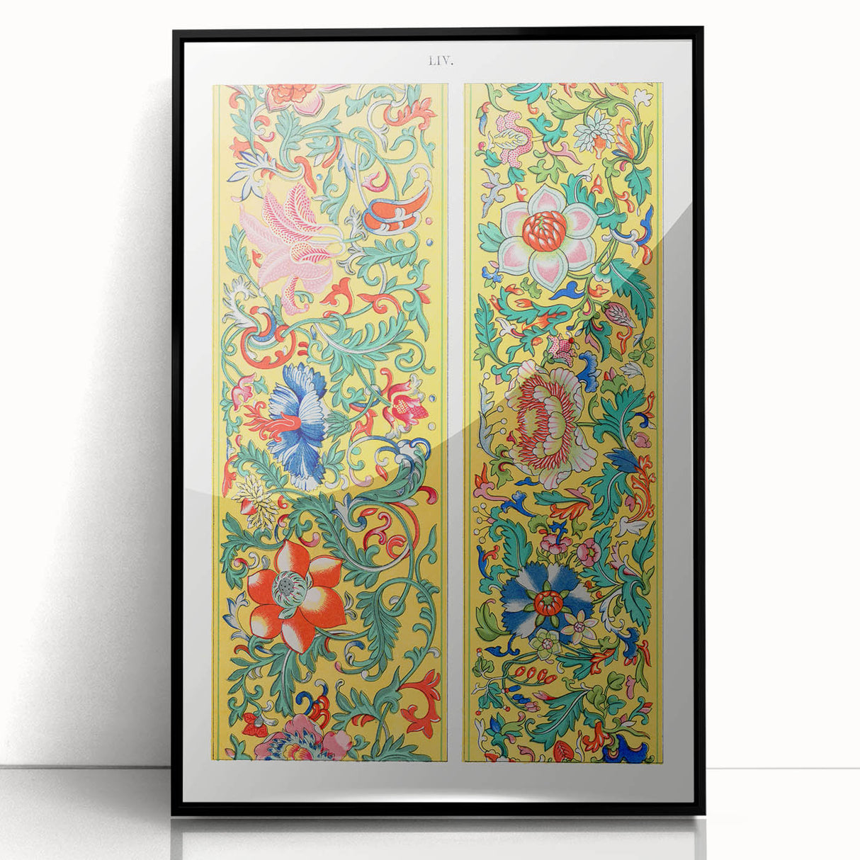 Maximalist Wall Art - Ornate Floral Pattern Design | Bold Home Decor
