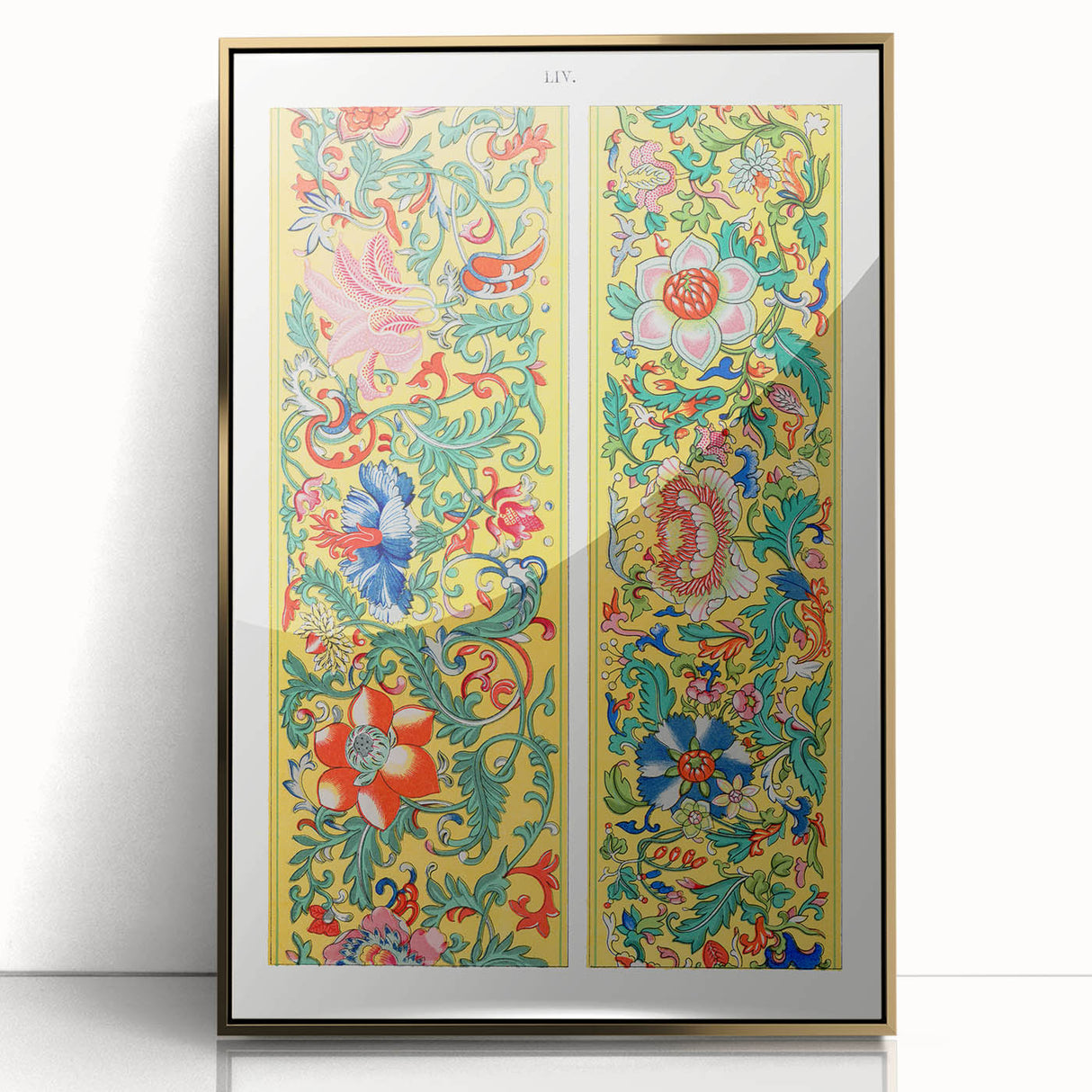 Maximalist Wall Art - Ornate Floral Pattern Design | Bold Home Decor