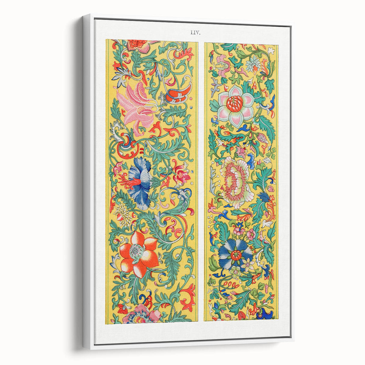Maximalist Wall Art - Ornate Floral Pattern Design | Bold Home Decor