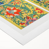 Maximalist Wall Art - Ornate Floral Pattern Design | Bold Home Decor