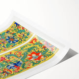 Maximalist Wall Art - Ornate Floral Pattern Design | Bold Home Decor