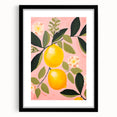 Maximalist Wall Art - Bold Lemon and Floral Design - Vibrant Decor Piece