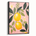 Maximalist Wall Art - Bold Lemon and Floral Design - Vibrant Decor Piece