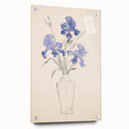 Maximalist Wall Art - Bold Eclectic Floral Decor in Vibrant Blue Tones