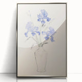 Maximalist Wall Art - Bold Eclectic Floral Decor in Vibrant Blue Tones