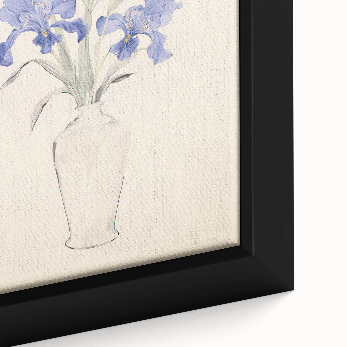 Maximalist Wall Art - Bold Eclectic Floral Decor in Vibrant Blue Tones