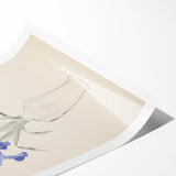 Maximalist Wall Art - Bold Eclectic Floral Decor in Vibrant Blue Tones