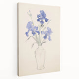 Maximalist Wall Art - Bold Eclectic Floral Decor in Vibrant Blue Tones