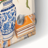 Maximalist Wall Art - Bold Floral Decor with Vibrant Red and Yellow Blooms