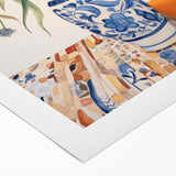 Maximalist Wall Art - Bold Floral Decor with Vibrant Red and Yellow Blooms