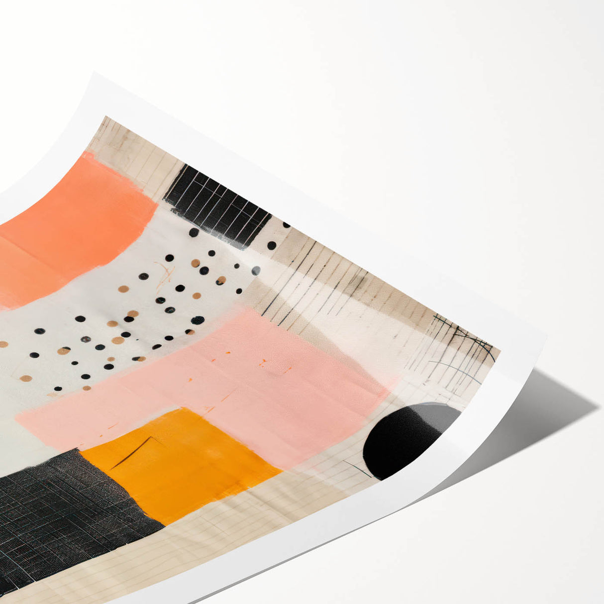 Maximalist Wall Art - Eclectic Abstract Decor with Bold Geometric Patterns