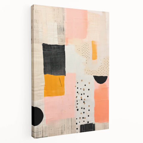Maximalist Wall Art - Eclectic Abstract Decor with Bold Geometric Patterns