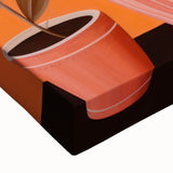 Maximalist Wall Art - Bold Floral Birds Scene - Vibrant Eclectic Decor