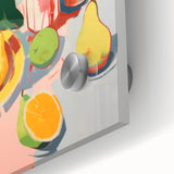 Maximalist Wall Art - Bold Still Life with Fruits and Foliage in Vibrant Colors