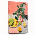 Maximalist Wall Art - Bold Still Life with Fruits and Foliage in Vibrant Colors