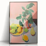 Maximalist Wall Art - Bold Still Life with Fruits and Foliage in Vibrant Colors