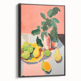Maximalist Wall Art - Bold Still Life with Fruits and Foliage in Vibrant Colors