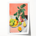 Maximalist Wall Art - Bold Still Life with Fruits and Foliage in Vibrant Colors