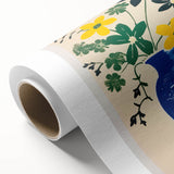 Maximalist Wall Art: Bold Floral Arrangement in Blue Vase – Eclectic Decor