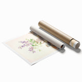 Maximalist Wall Art: Serene Still Life with Books and Flowers – Eclectic Decor