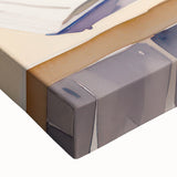 Maximalist Wall Art: Serene Still Life with Books and Flowers – Eclectic Decor