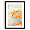 Maximalist Wall Art: Vibrant Still Life with Flowers and Oranges – Eclectic Decor