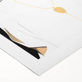 Maximalist Wall Art: Bold Portrait with Gold Accents – Eclectic Decor