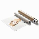 Maximalist Wall Art: Bold Portrait with Gold Accents – Eclectic Decor