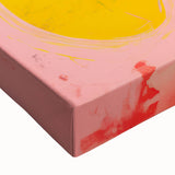 Maximalist Wall Art: Bold Abstract Fruit with Pink Background – Eclectic Decor