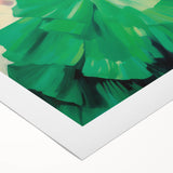 Maximalist Wall Art: Bold Woman in Green and Red for Vibrant Decor