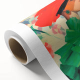 Maximalist Wall Art: Bold Woman in Green and Red for Vibrant Decor