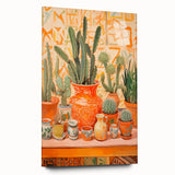 Maximalist Wall Art: Vibrant Cacti and Pottery for Eclectic Home Decor